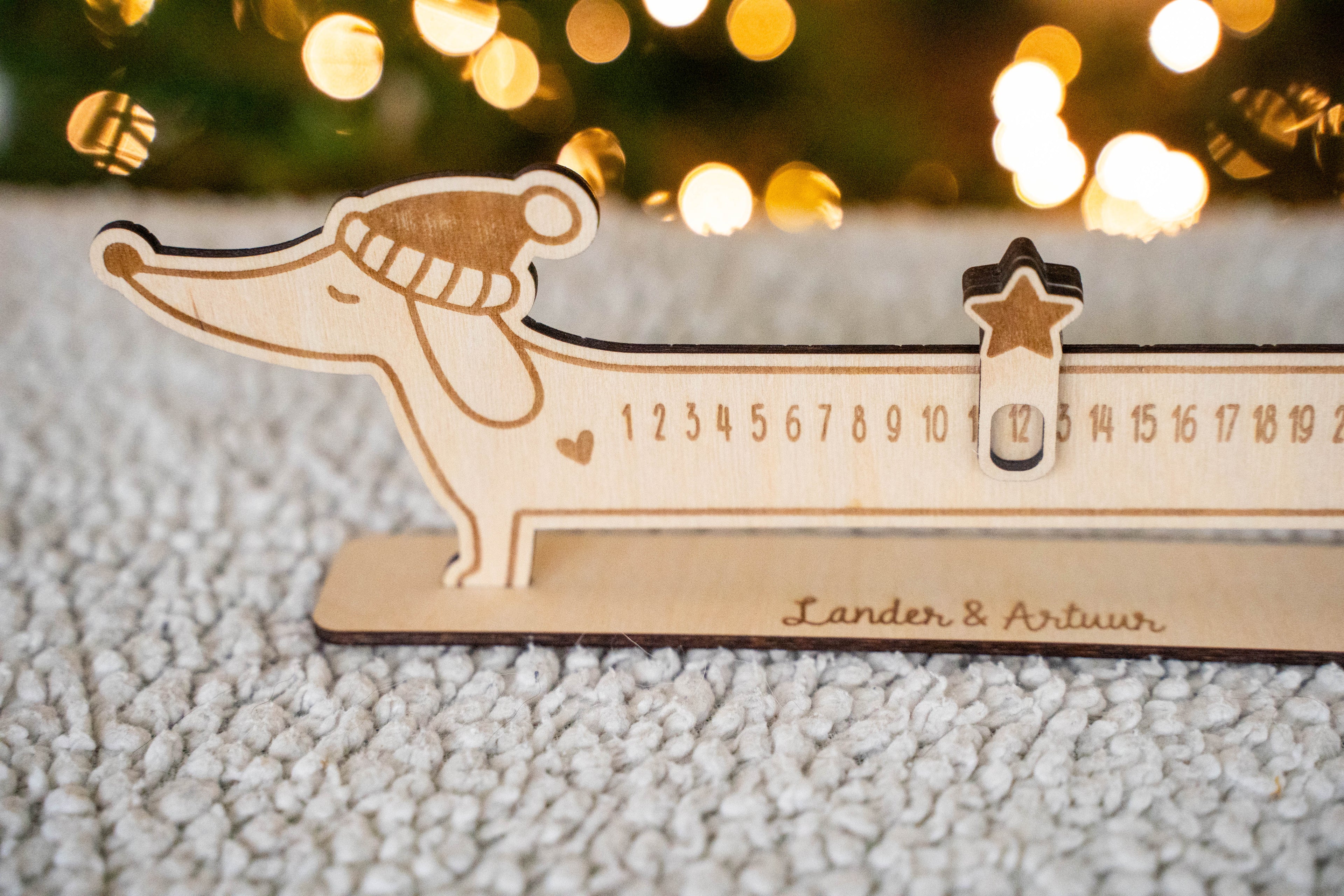 Aftelkalender Kerstmis hond