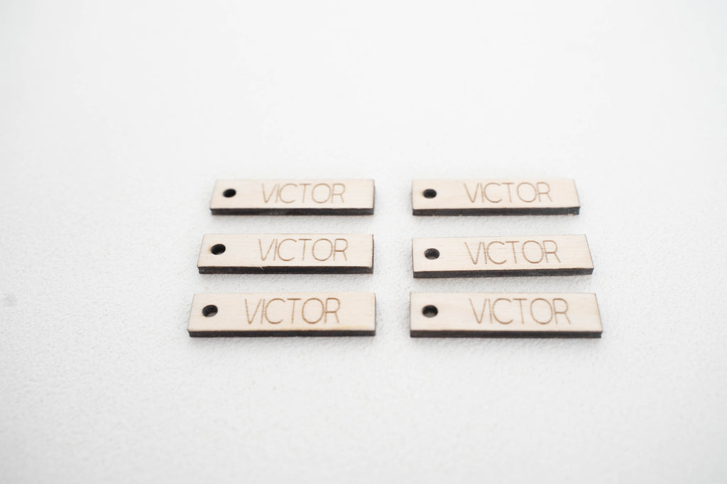 Labels rechthoekig voor uitdeelcadeautjes